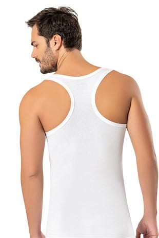 Erdem Beyaz Çapraz Atlet 1121