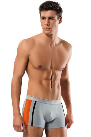 Erdem Gri Dubble Line Elastan Boxer 1432
