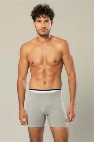 Erdem Gray Cotton Elastane Long Boxer 1415