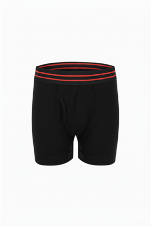Erdem Grimel-Siyah-Beyaz 3lü Erkek Çocuk Elastan Boxer 3363