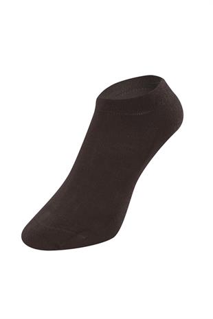 Weweus Kahve Doğal Bambu Lüks Süper İnce Erkek Sneaker Çorap 267