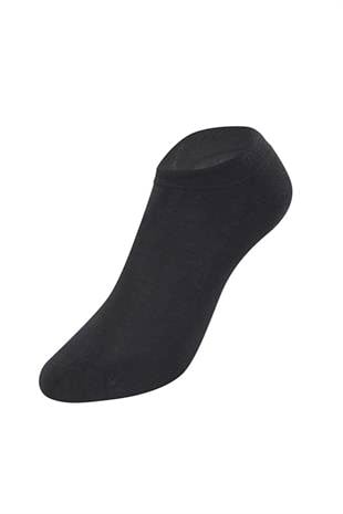 Weweus Siyah Doğal Bambu Lüks Süper İnce İç Giyim Erkek Sneaker Çorap