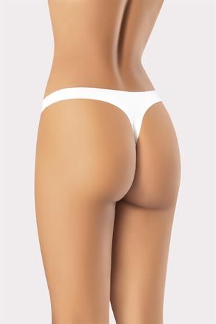 Erdem Beyaz  Lazer Kesim Tanga 7204
