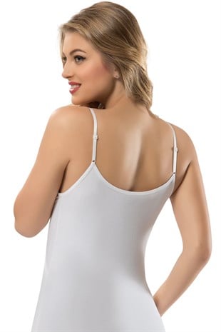 Erdem Beyaz Kadın Dantelli Atlet 2240