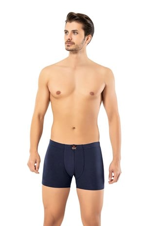 Erdem Lacivert Kısa Görünümlü Slim Fit Boxer 1420