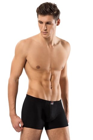 Erdem Siyah Kısa Görünümlü Slim Fit Boxer 1420