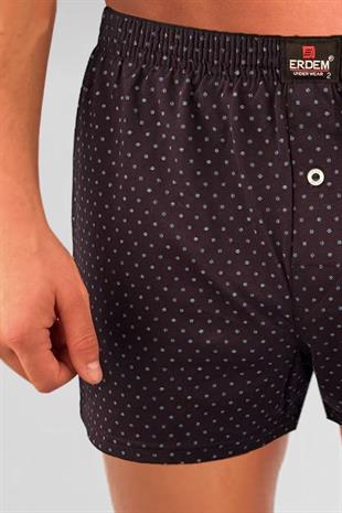 Erdem Lacivert  Baskılı Desenli Penye Boxer 1400YLP