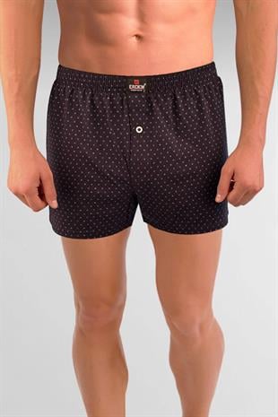 Erdem Lacivert  Baskılı Desenli Penye Boxer 1400YLP