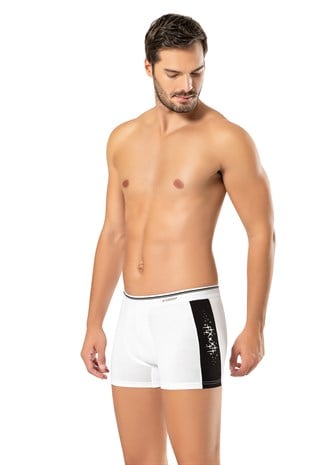 Erdem Beyaz Pamuk Elastan Boxer 1477