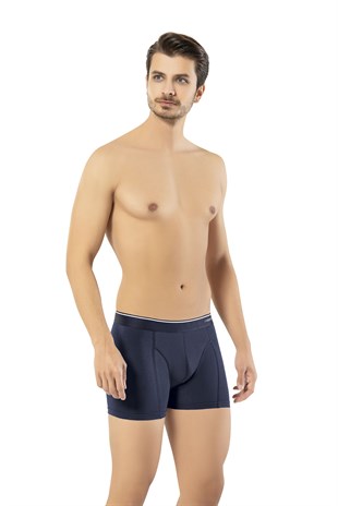 Erdem Lacivert Pamuk Elastan Klasik Boxer 1445