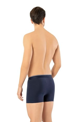 Erdem Lacivert Pamuk Elastan Klasik Boxer 1445