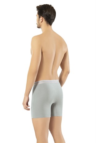 Erdem Gri Pamuk Elastan Uzun Boxer 1470