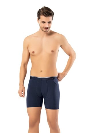 Erdem Lacivert Pamuk Elastan Uzun Boxer 1470