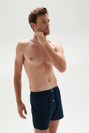 Erdem Lacivert Penye Boxer 1400