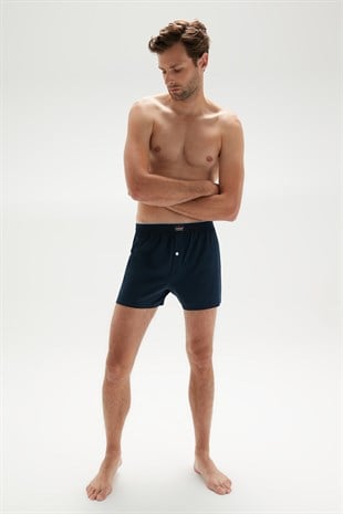Erdem Lacivert Penye Boxer 1400