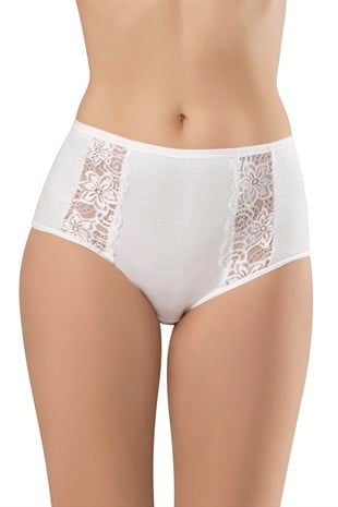 Erdem Beyaz Ribana Dantelli Külot 2546