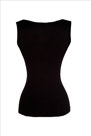 Erdem Siyah Giyim Kalın Askılı Seamless Atlet 603