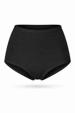 Erdem Siyah Pamuk Elastan Yüksek Bel Külot 2519