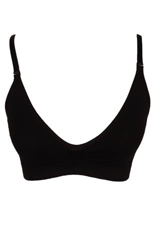 Erdem Siyah Seamless Dekolteli Bustiyer 610
