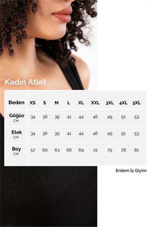 Erdem Siyah Seamless Straples Atlet 604