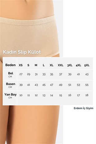Erdem Vizon  Lazer Kesim Tanga 7204
