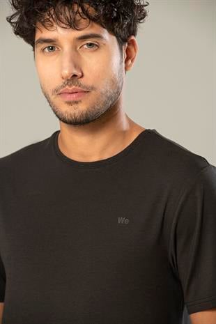 Erdem Weweus Antrasit Erkek Modal Comfort Fit Basic T-Shirt 239