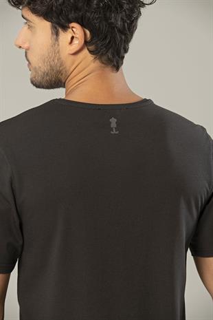 Erdem Weweus Antrasit Erkek Modal Comfort Fit Basic T-Shirt 239