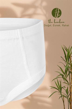 Erdem Weweus Beyaz Erkek Çocuk Süper İnce Doğal Bambu Slip 3331