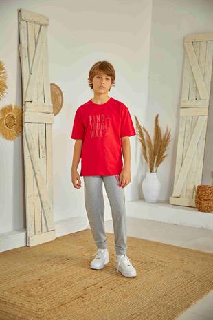 Erdem Weweus Kırmızı Erkek Çocuk Pijama Takımı 810