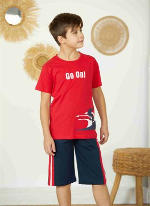 Erdem Weweus Kırmızı Erkek Çocuk Pijama Takımı 821