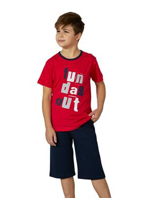 Erdem Weweus Kırmızı Erkek Çocuk Pijama Takımı 817