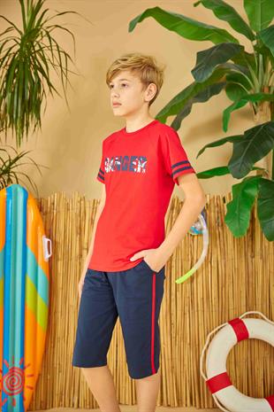 Erdem Weweus Kırmızı Erkek Çocuk Pijama Takımı 812
