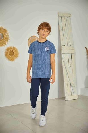 Erdem Weweus Lacivert Erkek Çocuk Pijama Takımı 813
