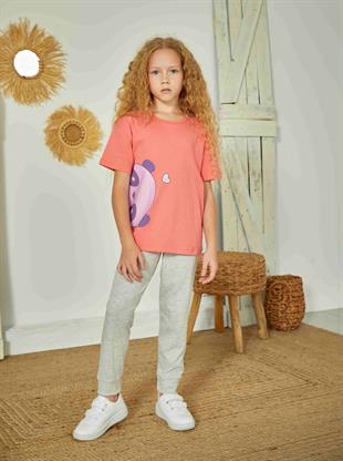 Weweus Pembe Kız Çocuk Pijama Takımı 828