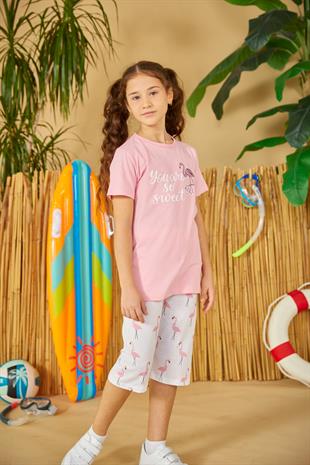 Weweus Pembe Kız Çocuk Pijama Takımı 801