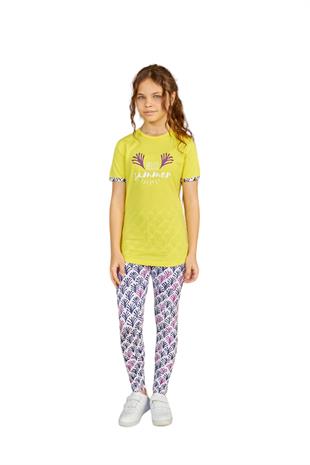 Weweus Sarı Kız Çocuk Pijama Takımı 803