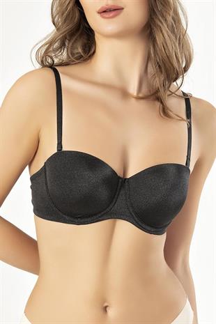 Erdem Weweus Siyah Bayan B Cup Dolgulu Parlak Sütyen 2539