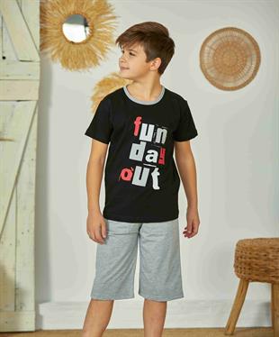 Erdem Weweus Siyah Erkek Çocuk Pijama Takımı 817