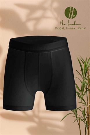 Erdem Weweus Siyah Erkek Çocuk Süper İnce Doğal Bambu Boxer 3365