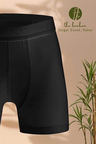 Erdem Weweus Siyah Erkek Çocuk Süper İnce Doğal Bambu Boxer 3365