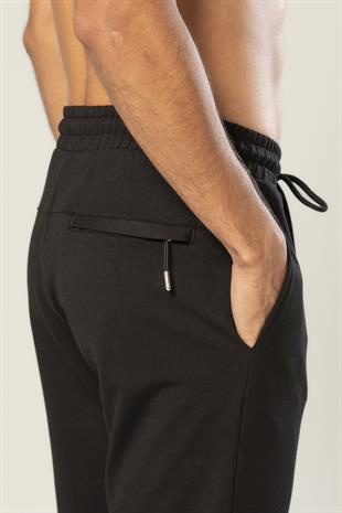 Weweus Siyah Erkek Paçası Lastikli 2 İplik Eşofman Alt 227