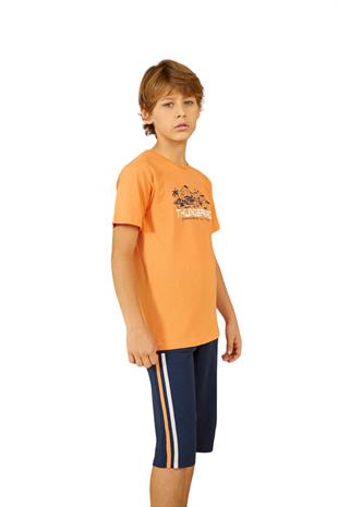 Erdem Weweus Turuncu Erkek Çocuk Pijama Takımı 811