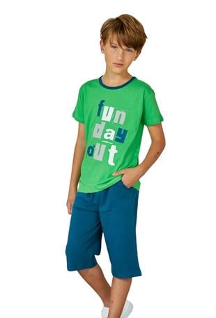 Erdem Weweus Yeşil Erkek Çocuk Pijama Takımı 817