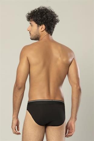 Erdem Siyah Pamuk Elastan Slip 1340