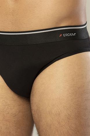 Erdem Siyah Pamuk Elastan Slip 1340