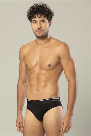 Erdem Siyah Pamuk Elastan Slip 1340