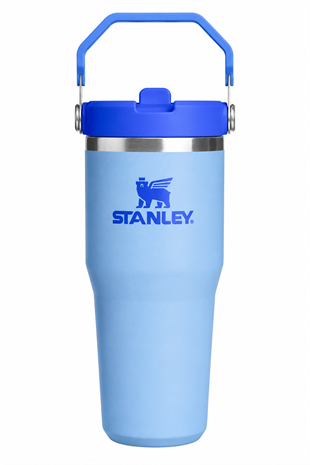 Stanley Mavi Renk The Iceflow Flip Straw Pipetli Termos Bardak 0,41 LT