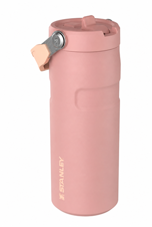 Stanley Pembe Renk The IceFlow Flip Straw 2.0 Pipetli Termos Bardak 0,47 LT