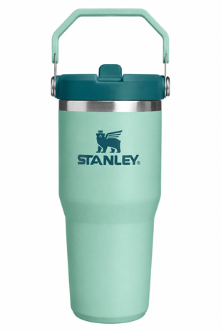 Stanley Yeşil Renk The Iceflow Flip Straw Pipetli Termos Bardak 0,41 LT