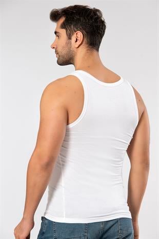 Weweus Beyaz 3lü Micro Modal Premium Erkek Atlet 11333